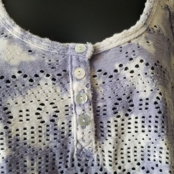 We The Free Cotton Tiedye Eyelet Tshirt - Picture 2 of 7